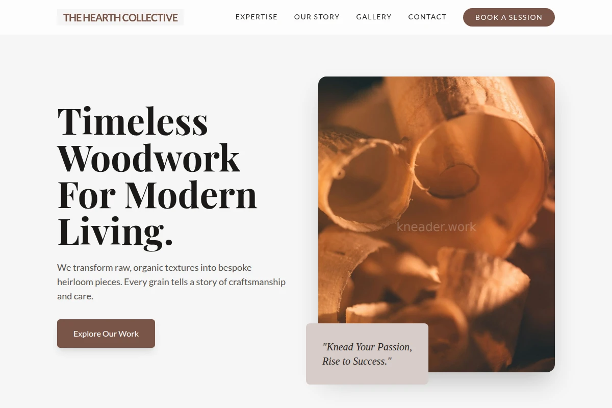 Handcrafted Woodworking